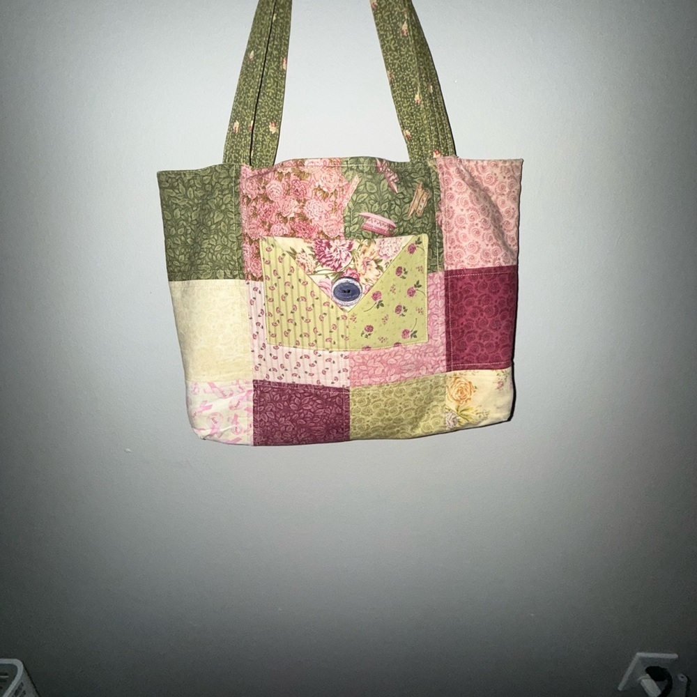 Handcrafted Patchwork Tote Bag - Multicolor